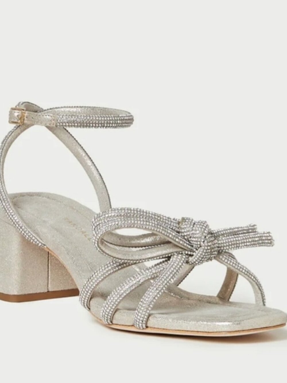 Loeffler Randall Mikel Crystal-Embellished Suede Sandals